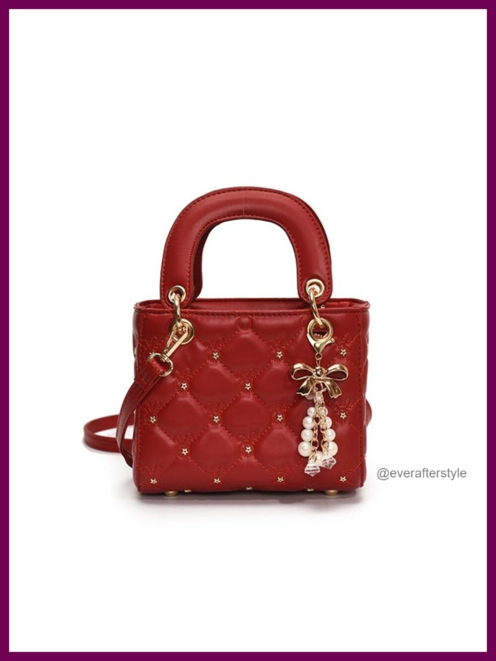 PU Patent Leather Mini Satchel Crossbody Shoulder Tote Top Handle Bag